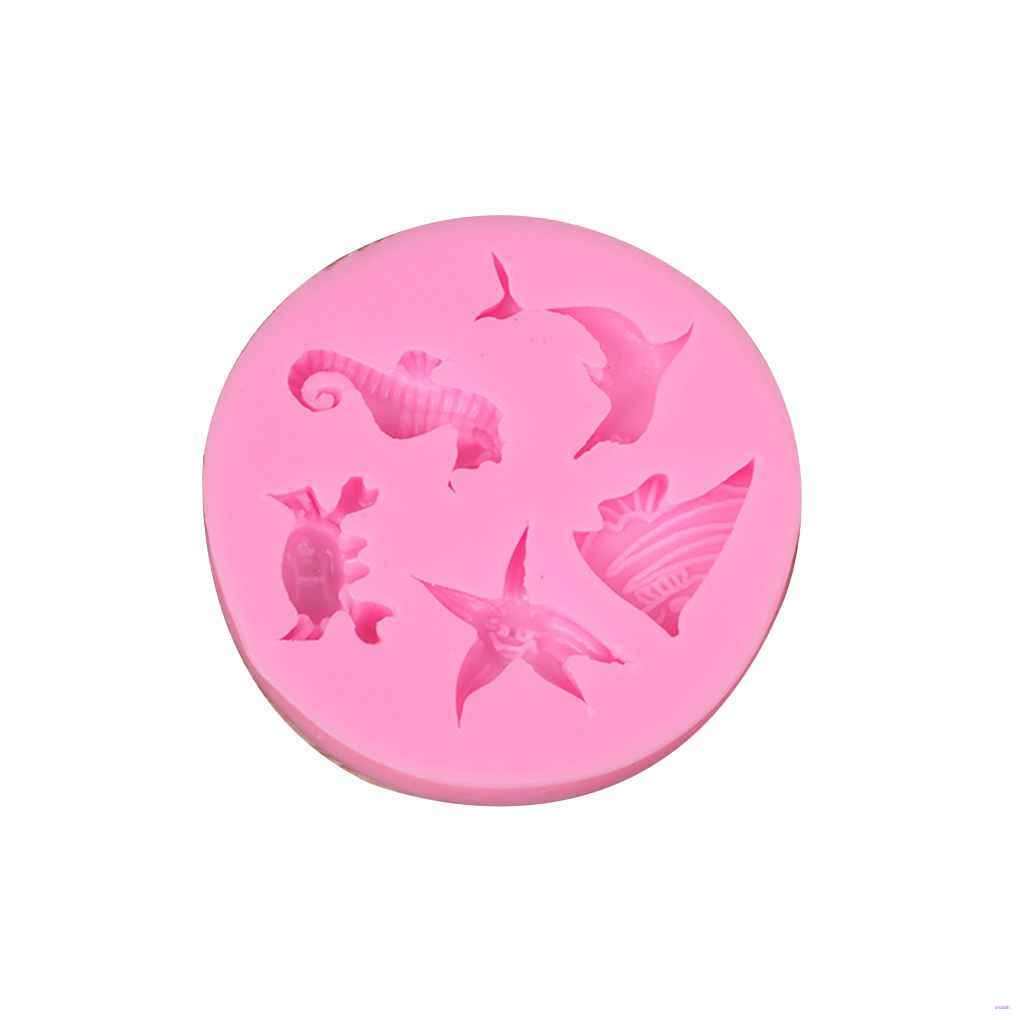Khuôn silicone họa tiết động vật biển trang trí bánh ngọt đa năng