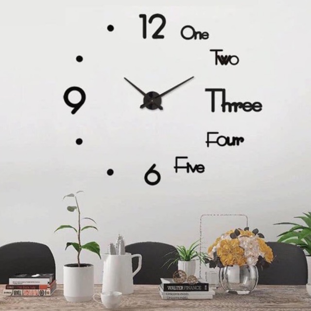 Đồng hồ MONSKY trang trí dán tường 3D