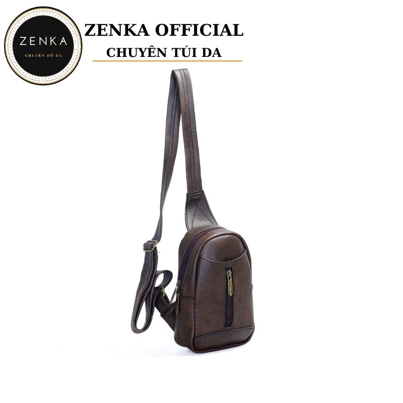 Túi da đeo chéo mini Zenka tiện dụng rất sang trọng, lịch lãm