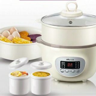 Nồi hầm cháo chậm cách thủy bear 1.6l
