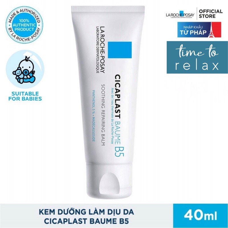 La Roche Posay B5 - Kem Dưỡng B5 La Roche-Posay Cicaplast Baume Làm Dịu Kích Ứng Và Phục Hồi Da 40ml