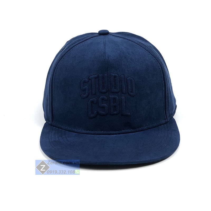 Nón hiphop nam nữ, mũ snapback màu xanh dương vải cotton dày cao cấp ...