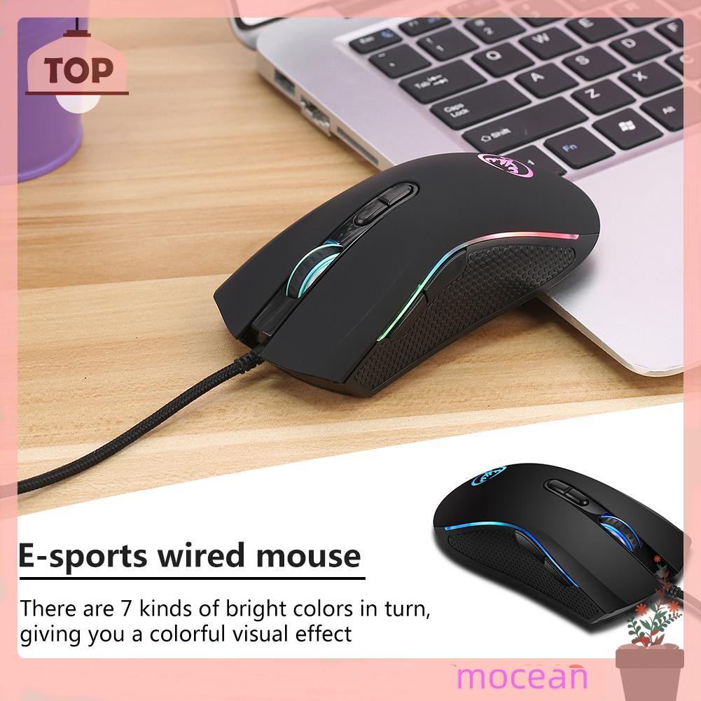 Chuột Gaming Mocean Hxsj A869 Quang Học Có Dây 3200dpi 7 Nút Bấm