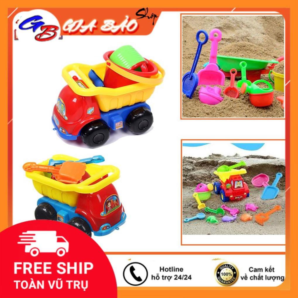 Đồ chơi xúc cát cho bé, đầy đủ phụ kiện, đồ chơi vận động phù hợp với trẻ