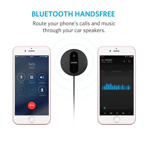 Bộ tiếp nhận Bluetooth rảnh tay trên Ô tô Anker SoundSync Drive