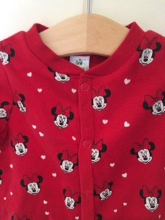 Sleepsuit mickey đỏ cho bé