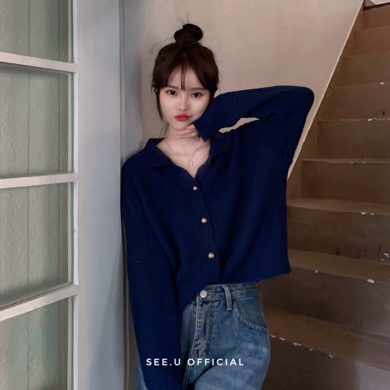 Áo Len Dệt Kim Retro Cổ Điển Phong Cách - See.U Official | BigBuy360 - bigbuy360.vn