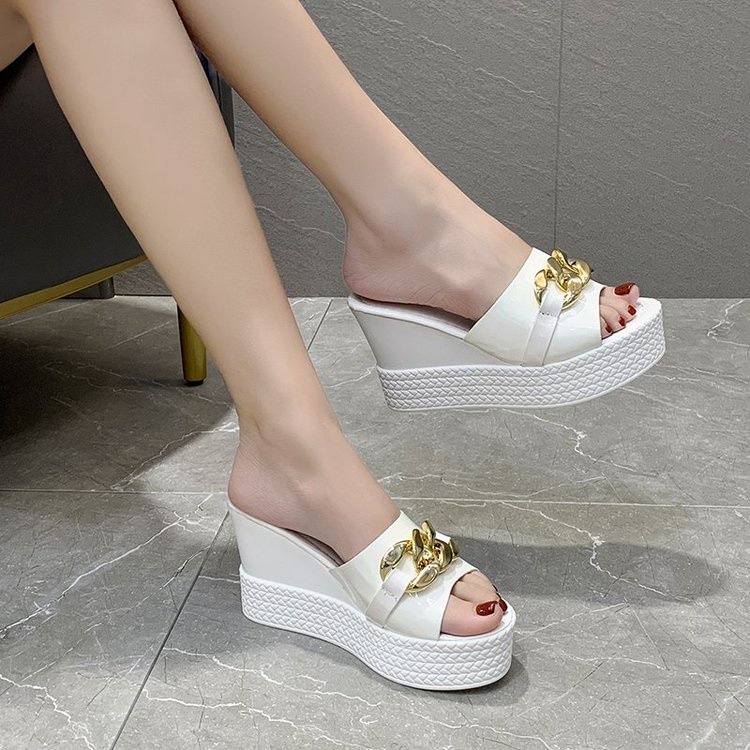(HÀNG SẴN) Dép Nữ Trung Niên Đế Xuồng Tăng Chiều Cao AG21 - Hàng Quảng Châu Cao Cấp