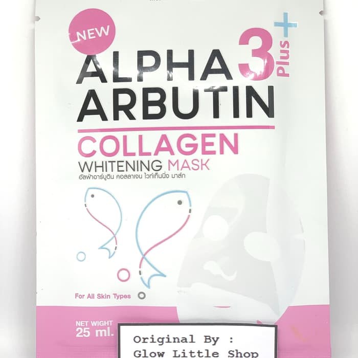 (Hàng Mới Về) Mặt Nạ Alpha Arbutin 3 Plus Collagen Làm Trắng Da 1 Tặng 1