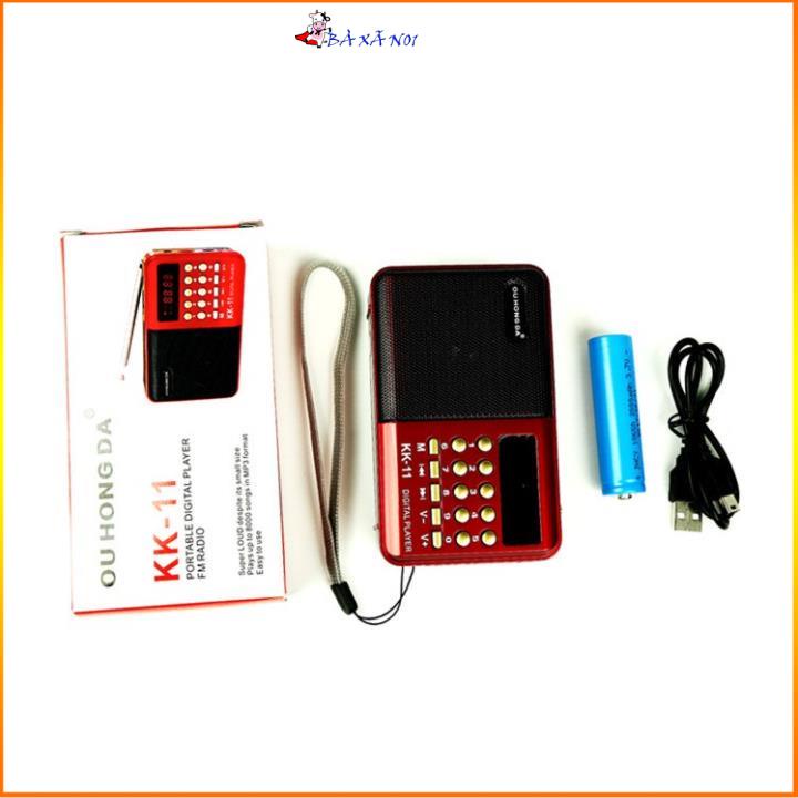 ĐÀI RADIO FM NGHE NHẠC QUA USB VÀ THẺ NHỚ, NGHE KINH PHẬT KK11 ÂM THANH TRUNG THỰC