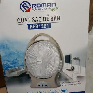 Quạt sạc tích điện Roman HFR12B1
