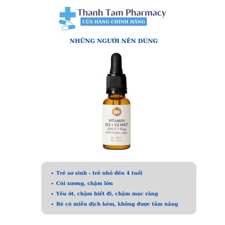 Vitamin D3 K2 MK7 Sunday Natural Đức bổ sung vitamin D cho trẻ