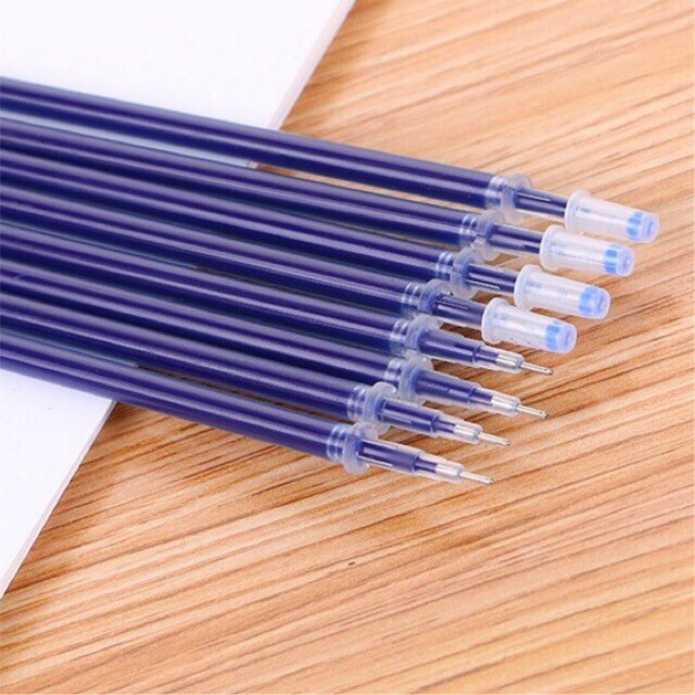 Combo 100 Ruột bút gel cute mực tím / mực xanh / mực đen / mực đỏ NGÒI 0.5mm