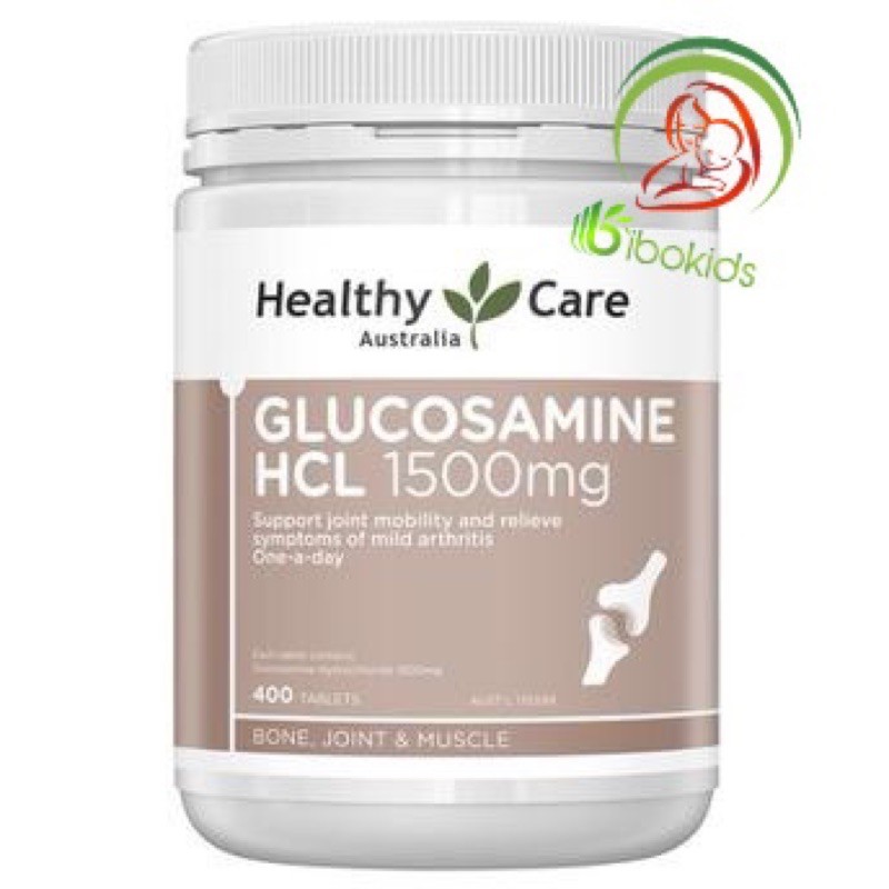 Viên Uống bổ khơps Glucosamine HCL 1500mg Healthy Care Của Úc 400 viên