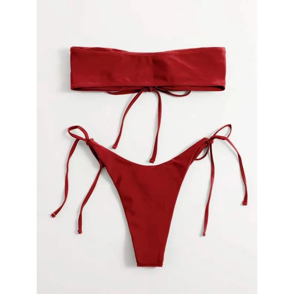 Bộ Đồ Bơi Bikini Hai Mảnh Có Miếng Đệm Nâng Ngực 2022 Thời Trang Quyến Rũ Cho Nữ