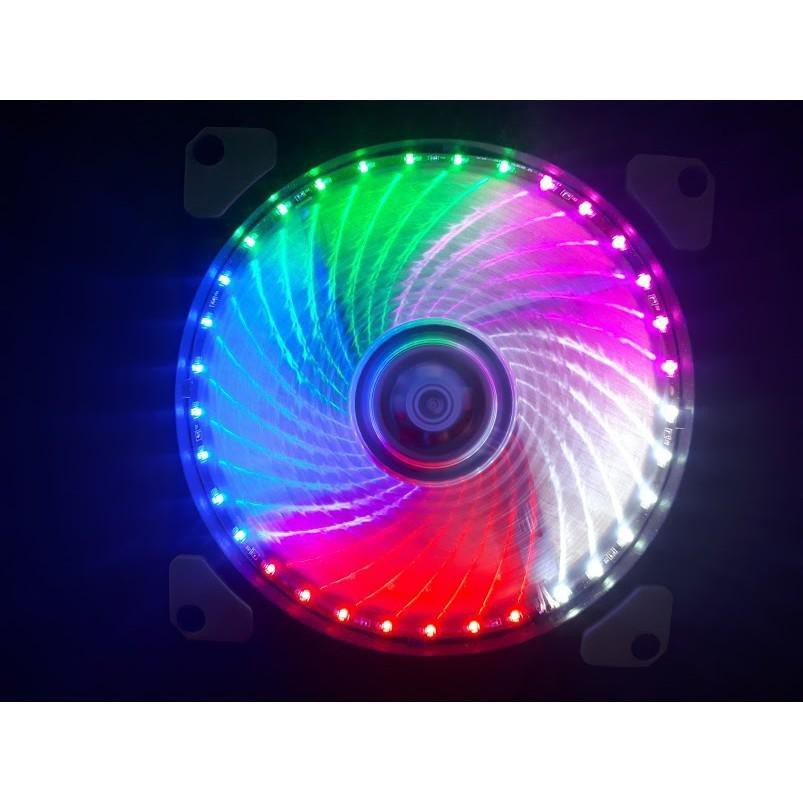 Fan Led 5 màu, đơn màu 12cm 33 bóng