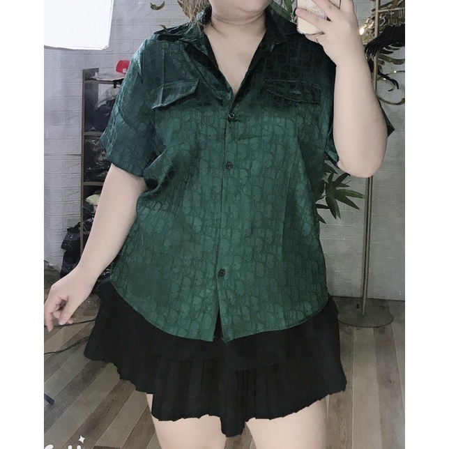 {Ảnh Thật } Sơ Mi Gấm Túi Hộp Big Size 60-90kg