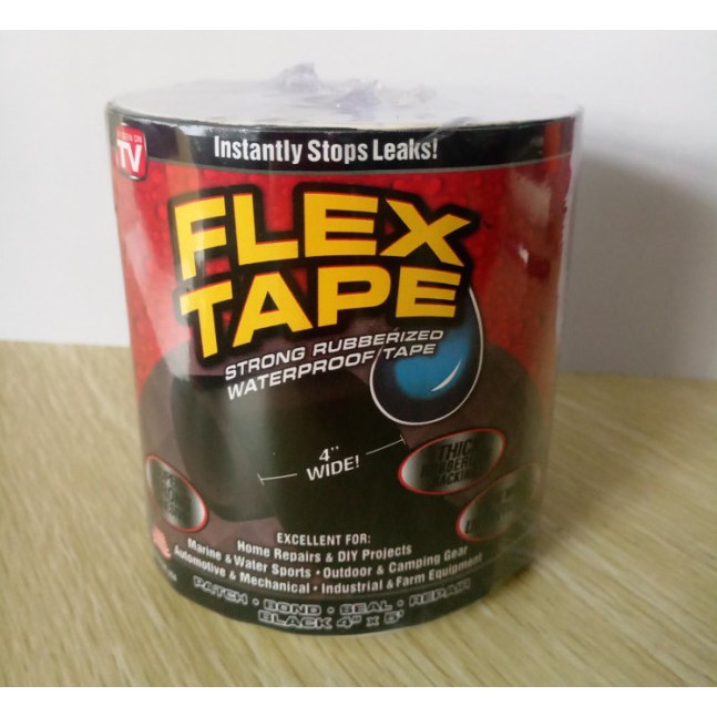 Miếng vá thông minh Flex Tape - Siêu dính, sử dụng trên mọi chất liệu (Đen)