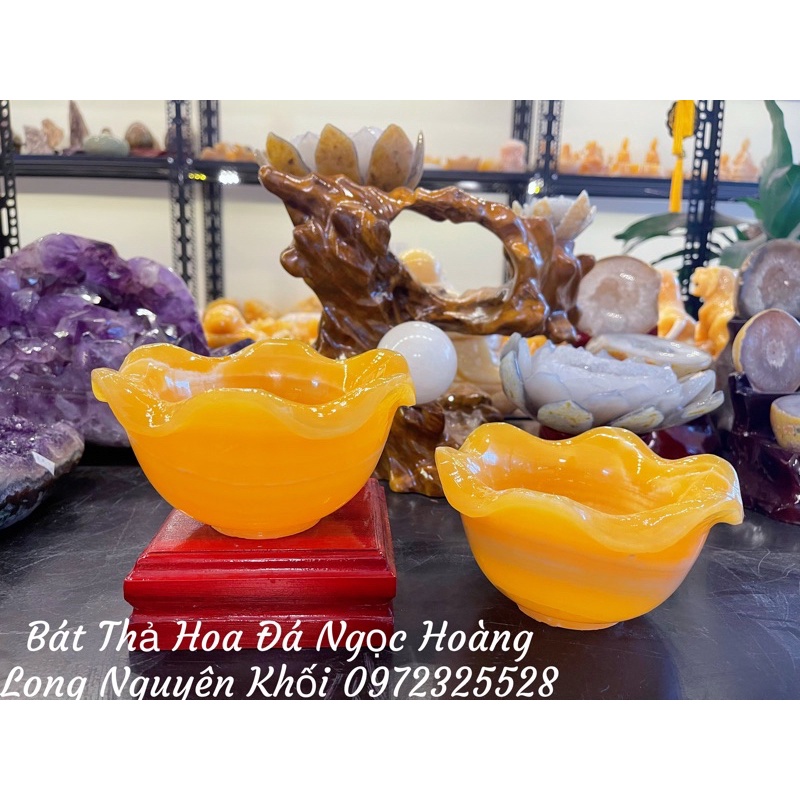 Bát Thả Hoa Đá Ngọc Hoàng Long