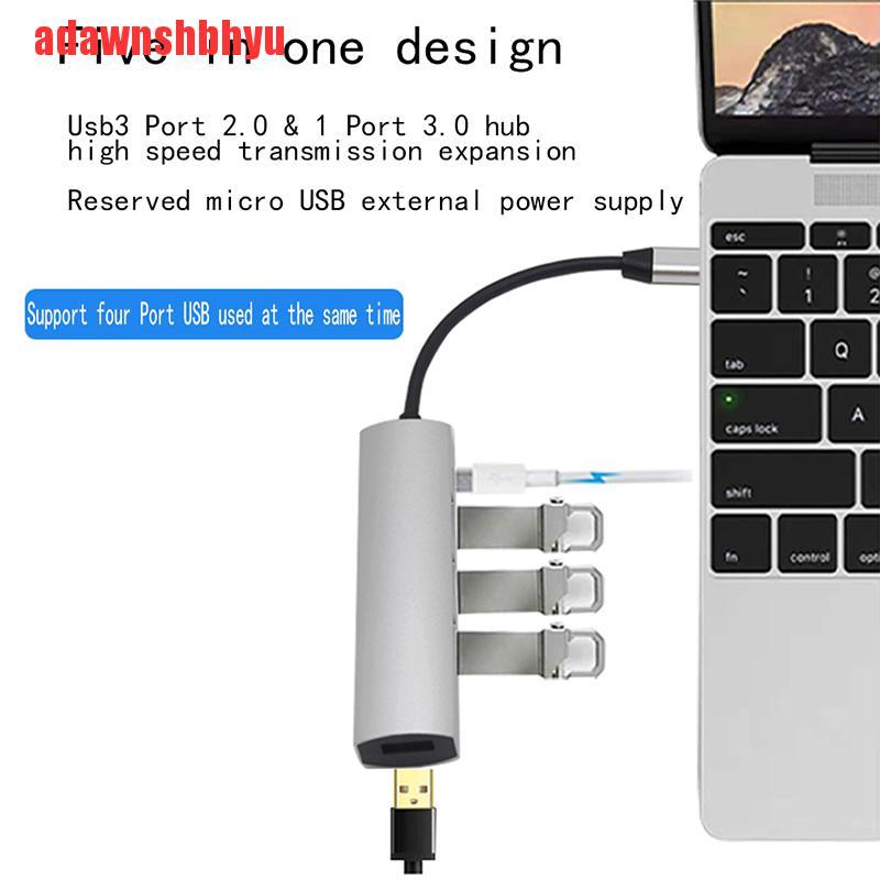 Hub chia 1 cổng Type-C USB 3.0 sang 4 sạc nguồn 3.1