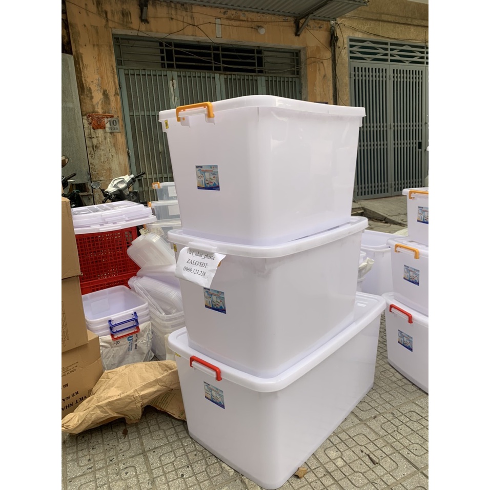 Thùng Nhựa Có Bánh Xe Duy Tân Các Cỡ 15L/30L/55L/90L/120L/140L/220L