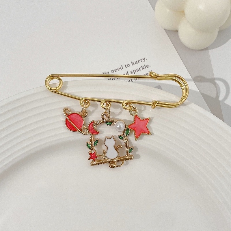 Ghim Cài Áo Họa Tiết Hoạt Hình Dễ Thương Phong Cách Nhật Bản