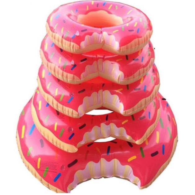 Phao bơi trẻ em GALANO size 60 cm cho bé tập bơi an toàn hình bánh vòng Donut dễ thương SS-001301
