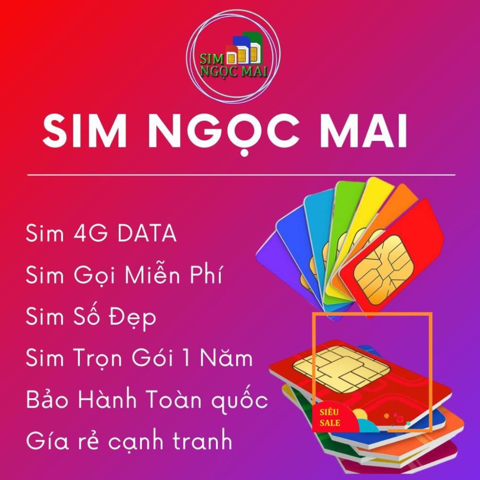 Sim 4G Vinaphone Vd89P - 4GB/NGÀY - 120GB DATA - MIỄN PHÍ GỌI - SIM NGỌC MAI