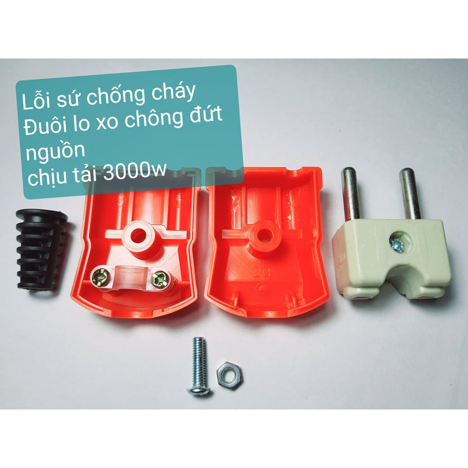 PHÍCH CẮM ĐIỆN COMBO 5 CÁI CHỊU TẢI, CÔNG SUẤT CAO, CHỐNG CHÁY, CHỐNG VA ĐẬP, TIỆN LỢI 3000W HINOKI