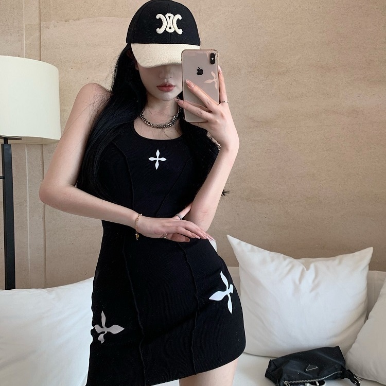 COZOK Đầm Không Tay Dáng Ôm Gợi Cảm Thời Trang Dành Cho Nữ