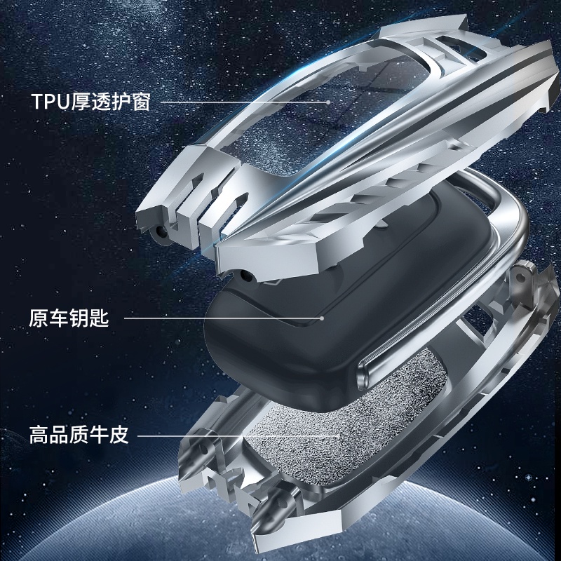 Vỏ Bảo Vệ Chìa Khóa Điều Khiển Từ Xa Cho MG ZS EV MG6 EZS HS EHS 2019 2020 Roewe RX5 i6 i5 RX3 RX8 ERX5