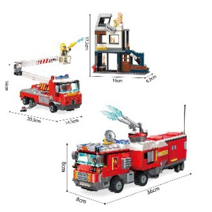 QMAN2810 - BỘ LẮP RÁP LEGO TRỤ SỞ CỨU HỎA