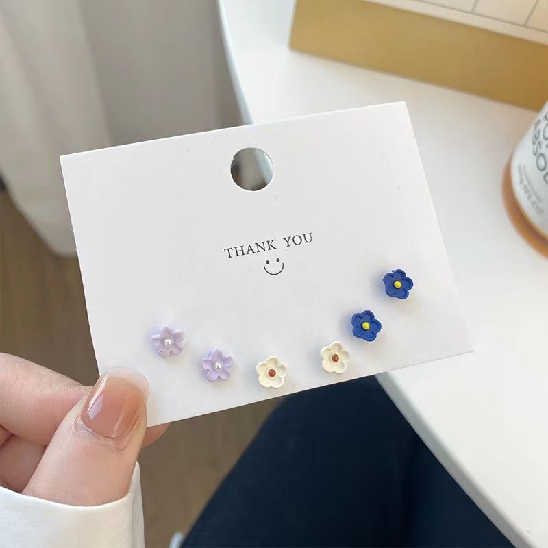 Bông Tai Hình Hoa Mạ Bạc 925 Thời Trang Mùa Hè Dành Cho Nữ