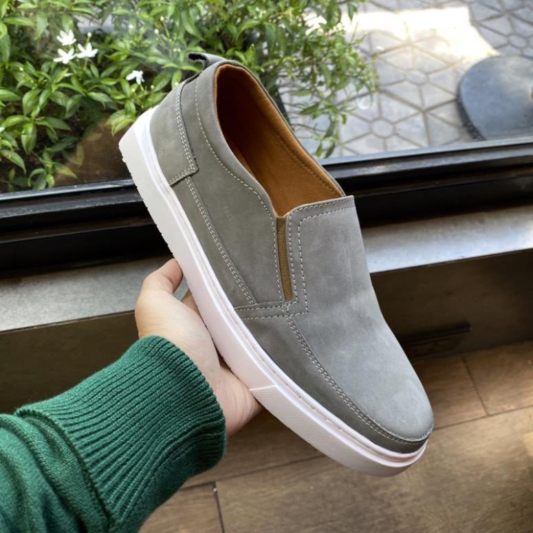 Giày lười da bò thật nam Slip on TEFOSS HN747 nhiều màu size 38-44 cao cấp WQ