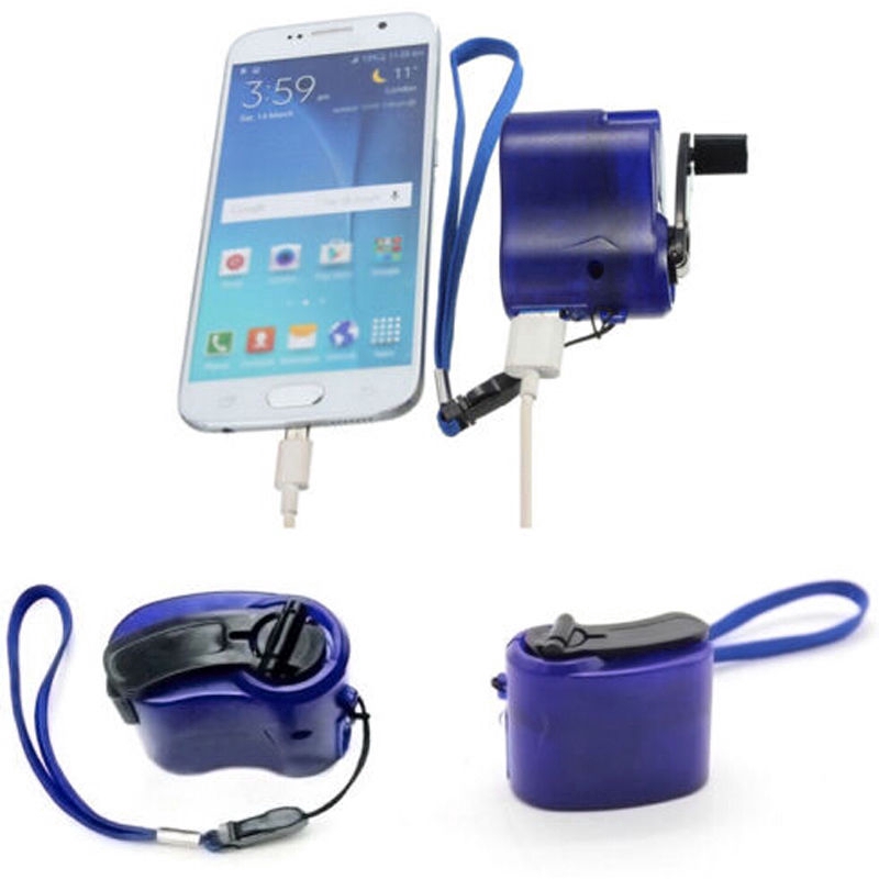 Bộ sạc điện thoại USB cầm tay có đèn tiện dụng