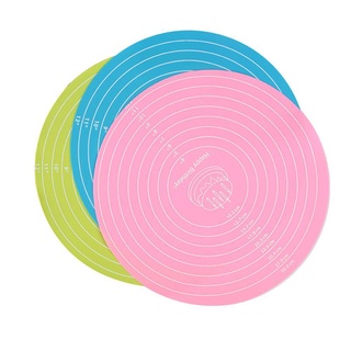 Thảm Làm Bánh nhào BỘT TRÒN Chịu Nhiệt Độ Cao 30cm Thảm lót bàn xoay làm bánh tiện lợi