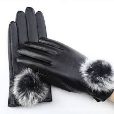 Găng tay nữ da lót lông cảm ứng điện thoại siêu ấm chống nước