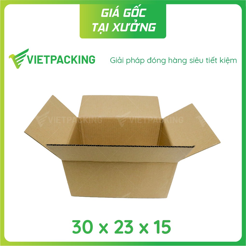 [Hộp giá xưởng] 20 hộp carton size 30x23x15 giấy cứng, hộp đẹp