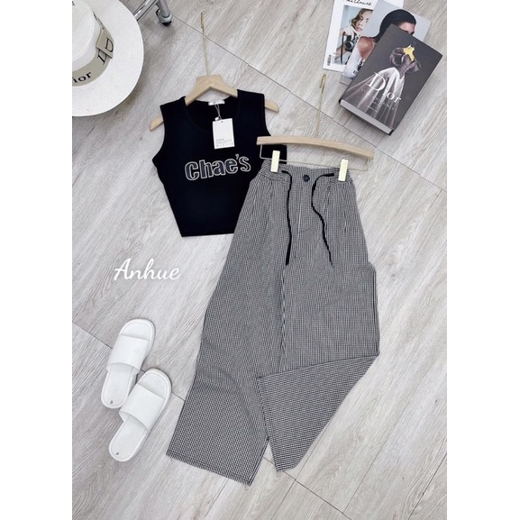 Set áo Ba lô quần sọc