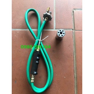 Khò ga công nghiệp đầu khò phi 4cm, cán dài 35cm, dây 1,6m