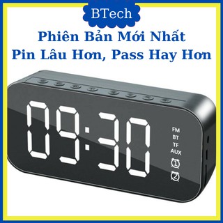 Loa Bluetooth Mini Kiêm Đồng Hồ Báo Thức 5W Màn Hình LED Đồng Hồ Báo Thức - Hỗ Trợ Thẻ Nhớ & Nghe FM