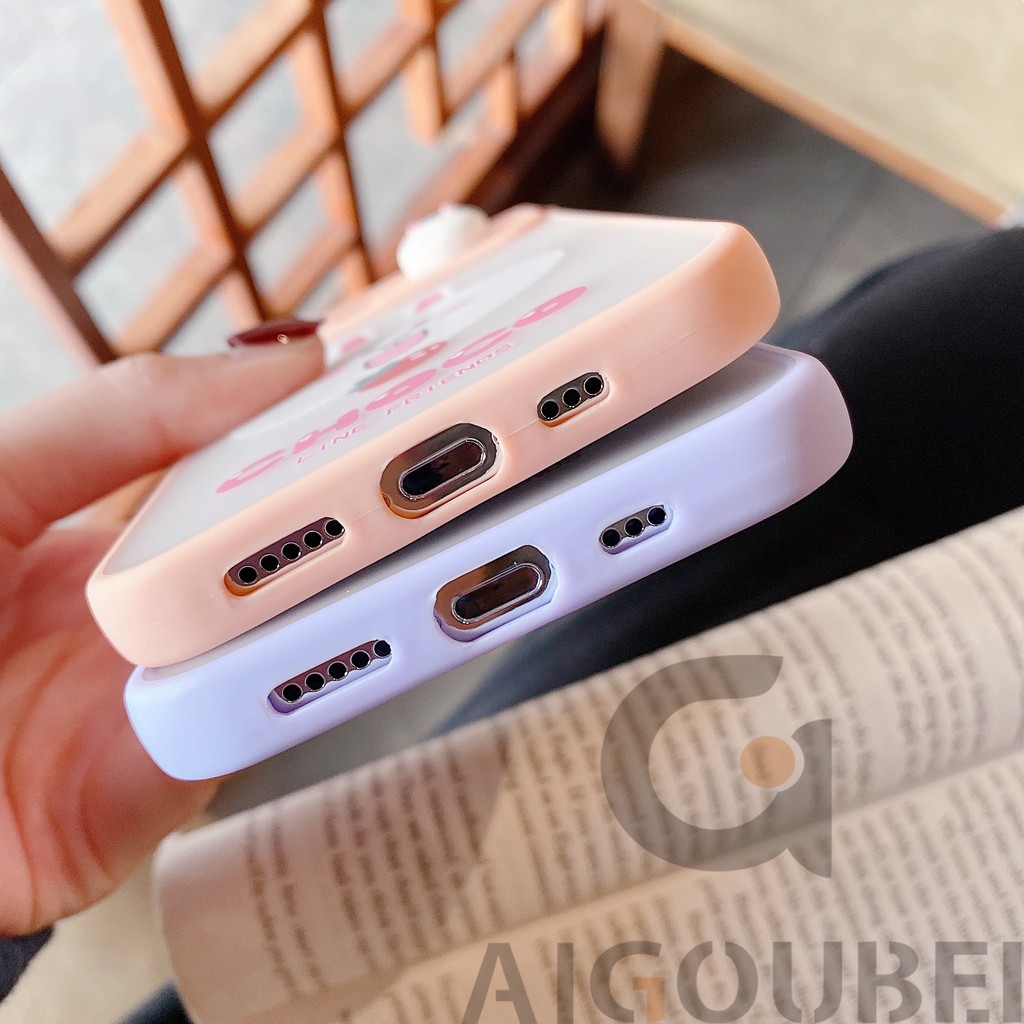 [Spot & COD] 2021 Mới Kéo Đẩy Di Động Đẹp Và Hấp Dẫn Cặp Đôi Thỏ Kenny Cặp Gấu Brown cho iPhone 7 7P 8 8P X XR Xs Max 11 Pro Max Max 12 Pro Max