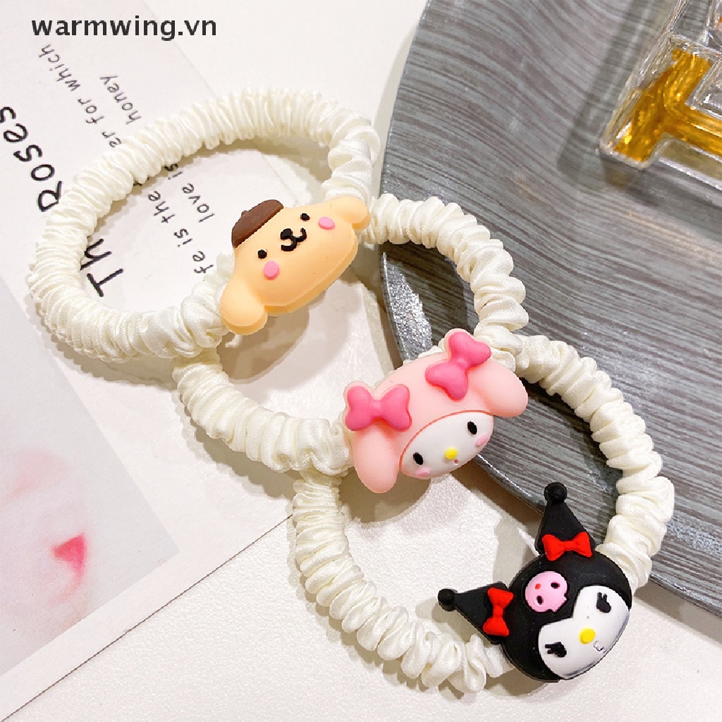 【warmwing】 Cartoon Yugui dog head rope female Kulomi couple hair rope hair ring headdress .