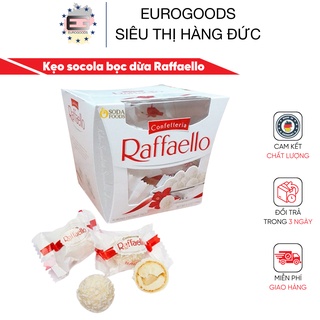 Kẹo Sô cô la ⚡ SIÊU NGON ⚡ Kẹo socola bọc dừa Raffaello 230g nhân hạt điều ngon ngất ngây- hàng nội địa Đức