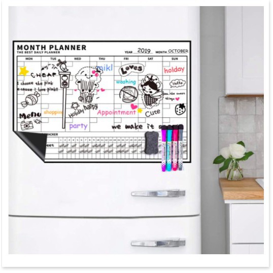 🆕 Bảng kế hoạch treo tường từ tính Magnetic Planner - Công cụ quản lý công việc hiệu quả
