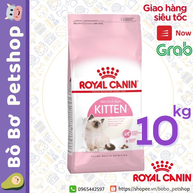 [Mã PETWOW giảm 8% đơn 250K] Hạt thức ăn cho mèo con | ROYAL CANIN Kitten 36 | 10kg