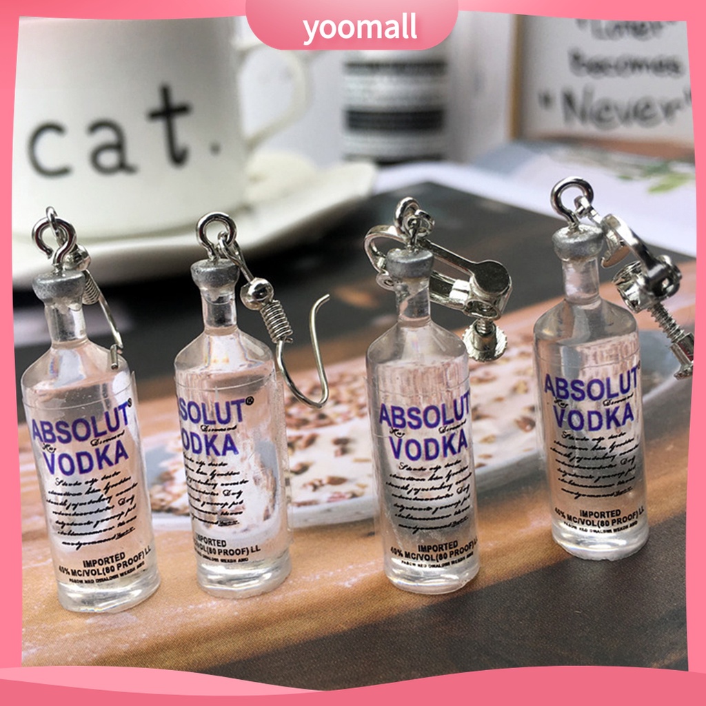 CREATIVE Bông Tai Hình Chai Nước Sáng Tạo Cho Nữ