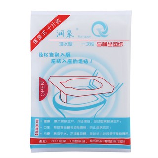 Miếng Giấy Bồn Cầu Toilet dùng 1 lần - Đảm bảo Vệ Sinh cho Nữ (Túi 10 miếng)