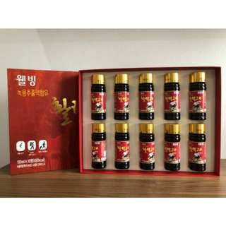 Nước sâm lộc nhung hươu Hàn Quốc (hộp 10 chai)