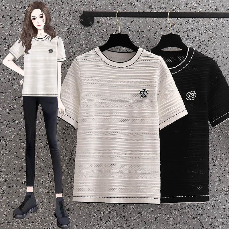 Áo len nữ áo áo len kiểu montoghi cổ tròn cộc tay chất len đẹp Quảng Châu L1 FIZANO M1.177.DE